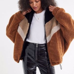 Urban Outfitters Chevron Teddy Jacket